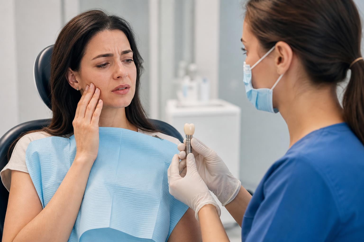 Implante dentário com dor, solto ou inflamado: quando procurar uma especialista bucomaxilofacial?