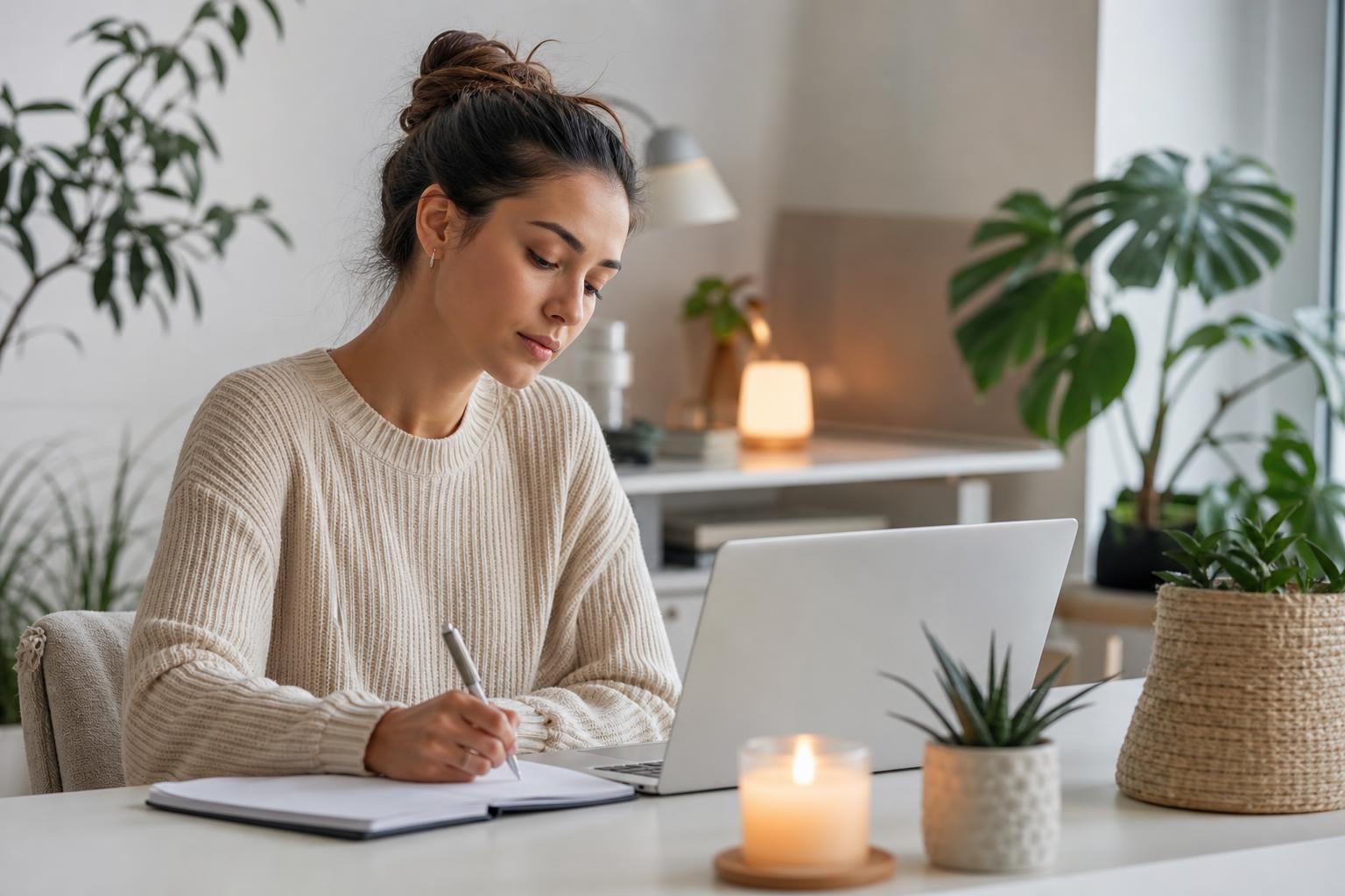 Como criar um plano de autocuidado online para mulheres ansiosas
