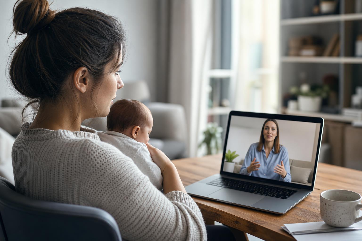 Como identificar e lidar com ansiedade pós-parto na terapia online
