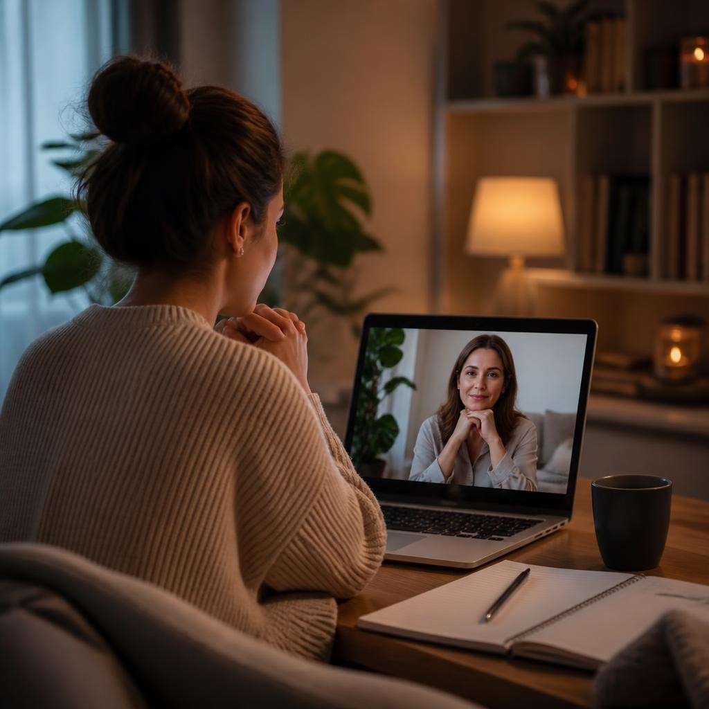 Como a psicoterapia online ajuda mulheres a fortalecer a inteligência emocional