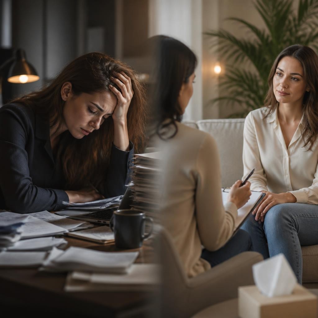 O que é burnout emocional feminino e como a terapia pode ajudar