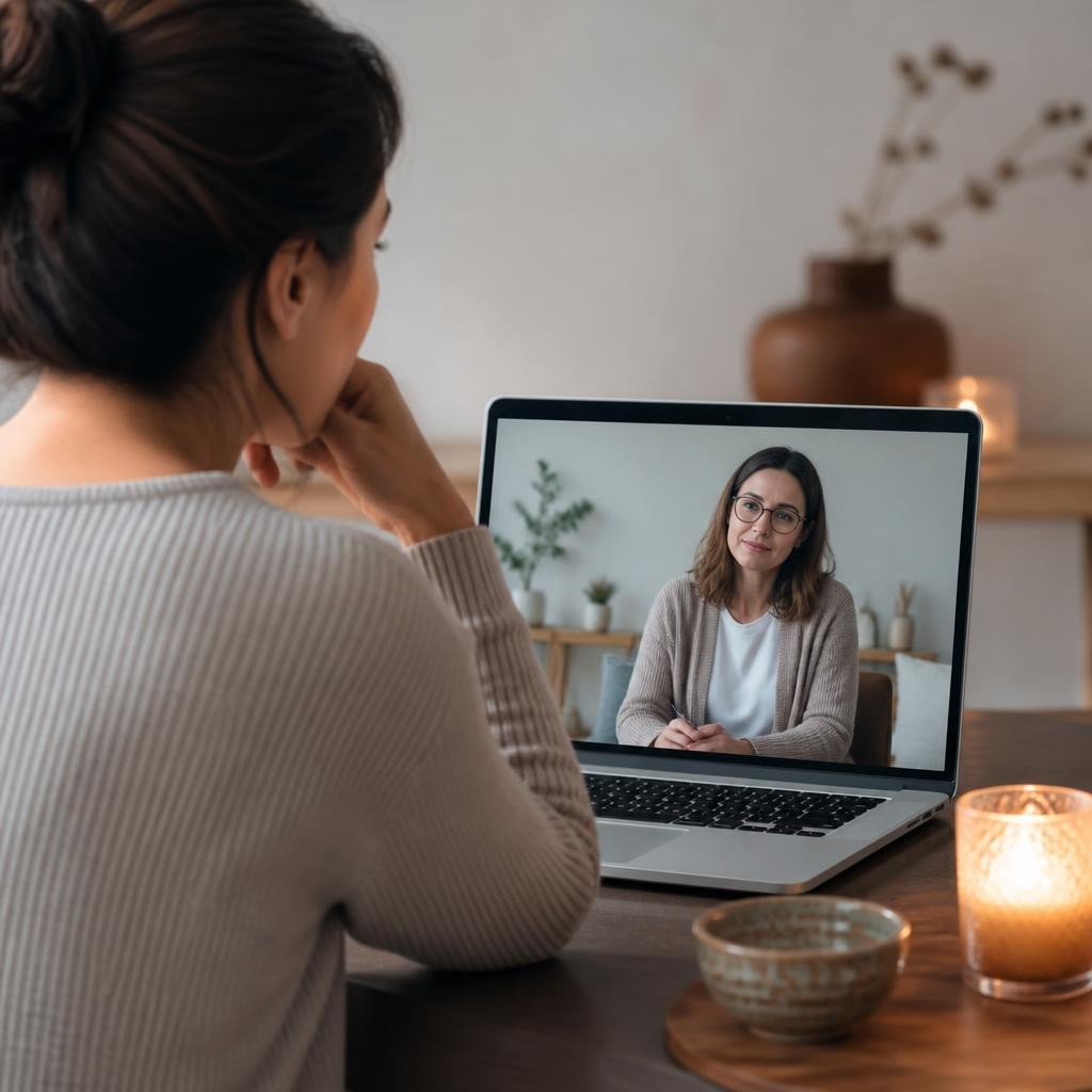 Como a terapia online apoia mulheres que enfrentam o luto e a perda