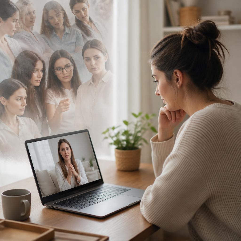 Como a terapia online pode ajudar mulheres a lidar com a pressão social e expectativas externas